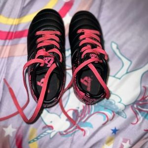 Little girl soccer cleats